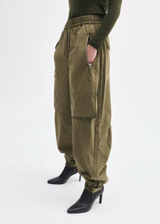 Utility Pant in Cotton Twill  - Olive - CO Collections
